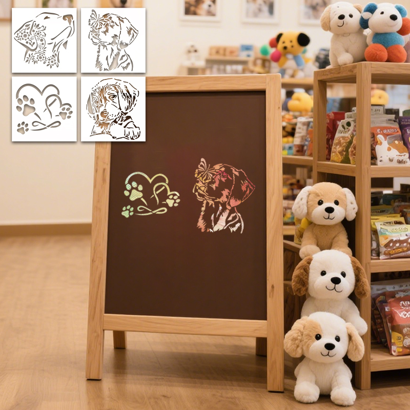 YOMDID 4pcs Dog Themed Paintin - Art Craft Love 评论和价格