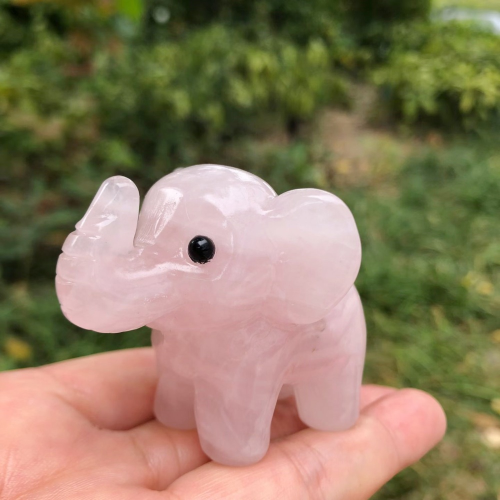 6cm Mixed Natural Crystal Mini - Art Craft Elephant 评论和价格