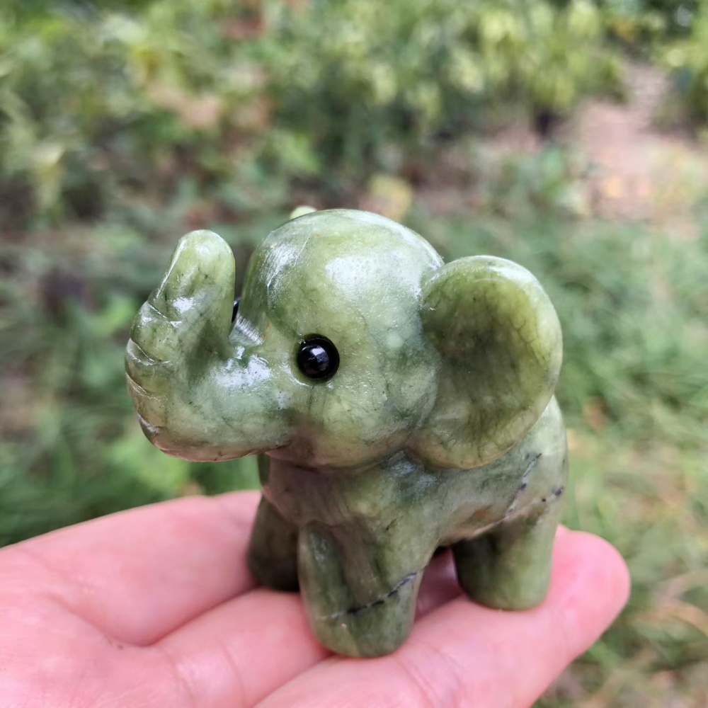 6cm Mixed Natural Crystal Mini - Art Craft Elephant 评论和价格