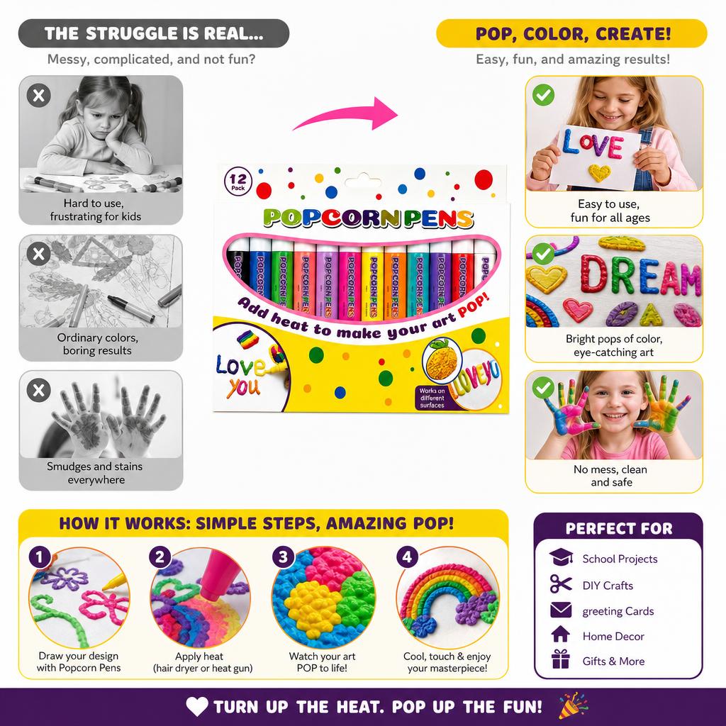 12 Color 3D Magic Heat Activat - Art Craft Activities 评论和价格
