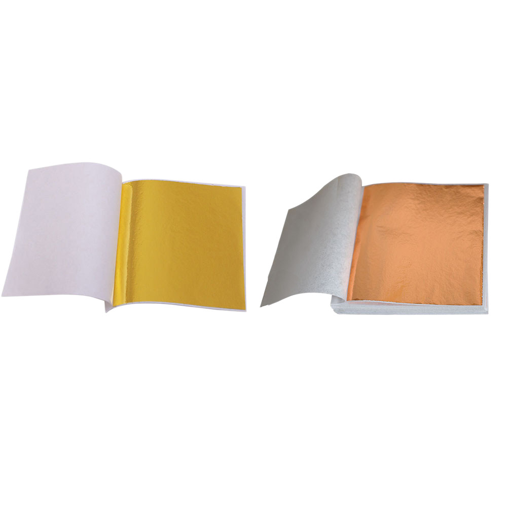 200Sheets Gold Leaf Foil Paper - Art Craft With Leaves 评论和价格