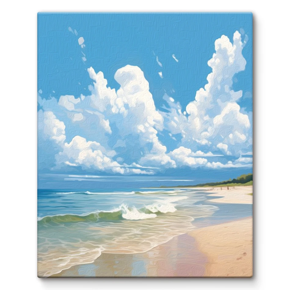 1pc frameless Painting By Numb - Art And Craft With Paint 评论和价格