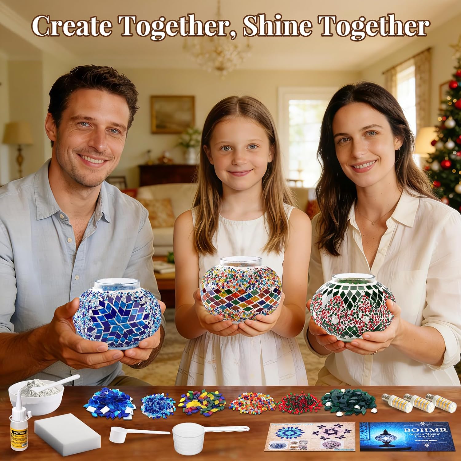 DIY 3 Globe Turkish Mosaic Lam - Art Crafting 评论和价格