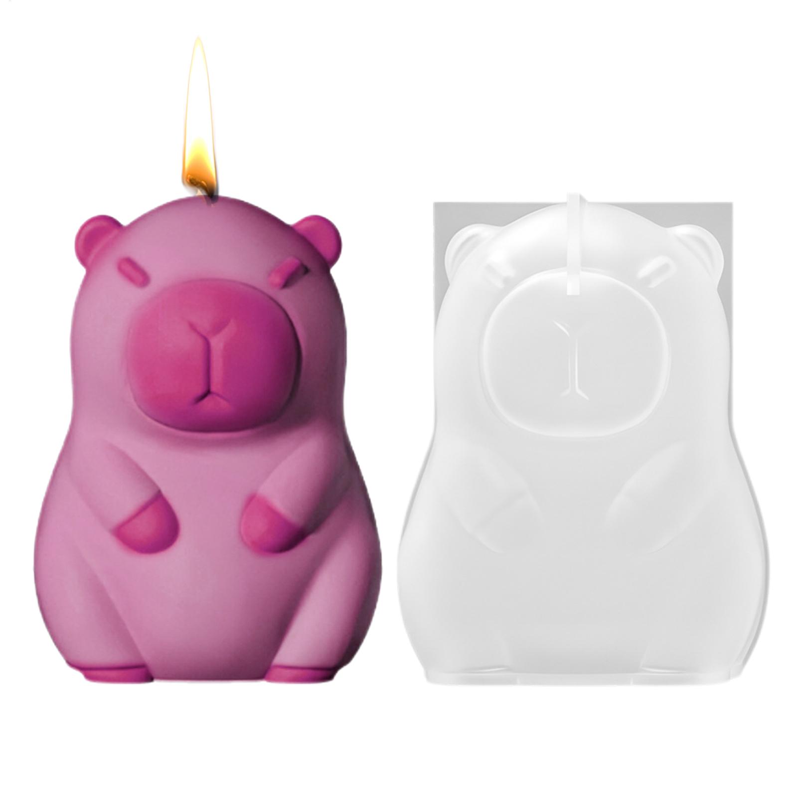 Cute Silicone Molds 3D Capybar - Art Craft With Ice Cream Stick 评论和价格