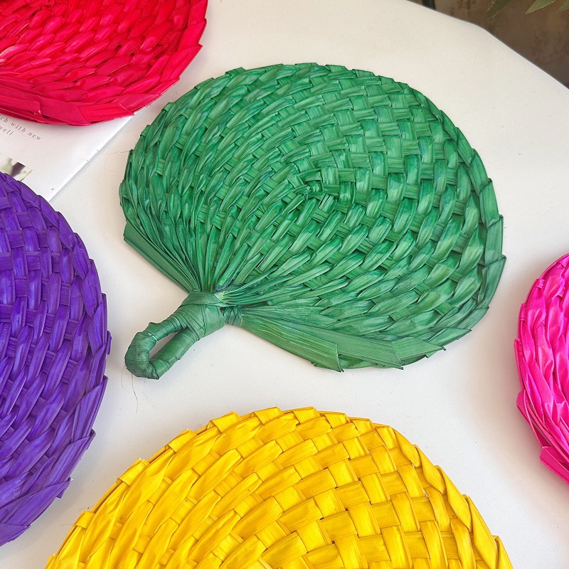 Chinese Style Handmade Fan Ret - Art Craft With Leaves 评论和价格