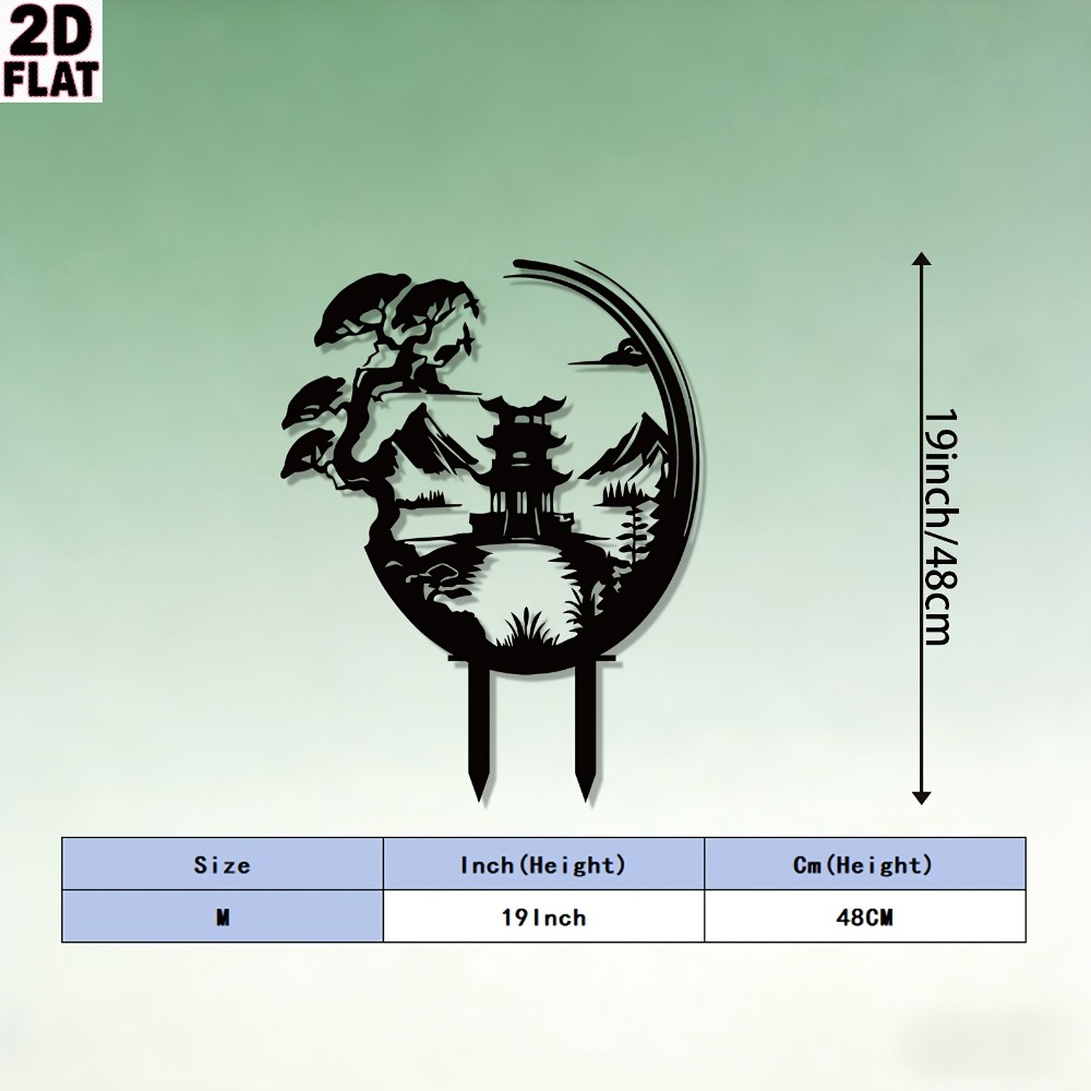 CIFBUY Chinese Pavilion Metal  - Art And Craft With Paint 评论和价格