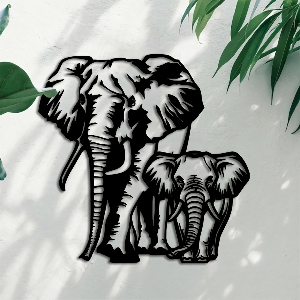 CIFBUY Metal Elephant Wall Art - Art Craft Elephant 评论和价格