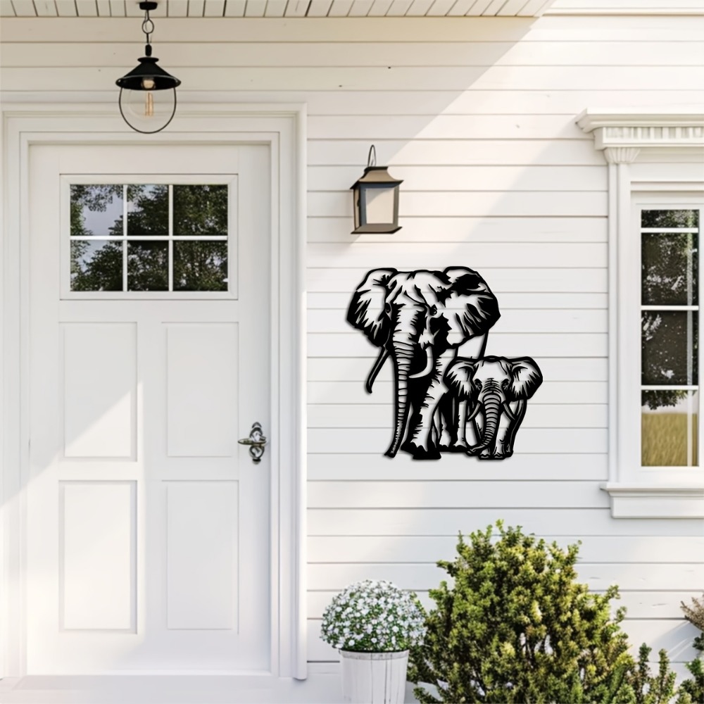 CIFBUY Metal Elephant Wall Art - Art Craft Elephant 评论和价格
