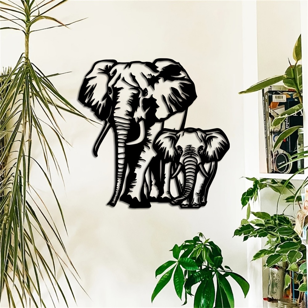 CIFBUY Metal Elephant Wall Art - Art Craft Elephant 评论和价格