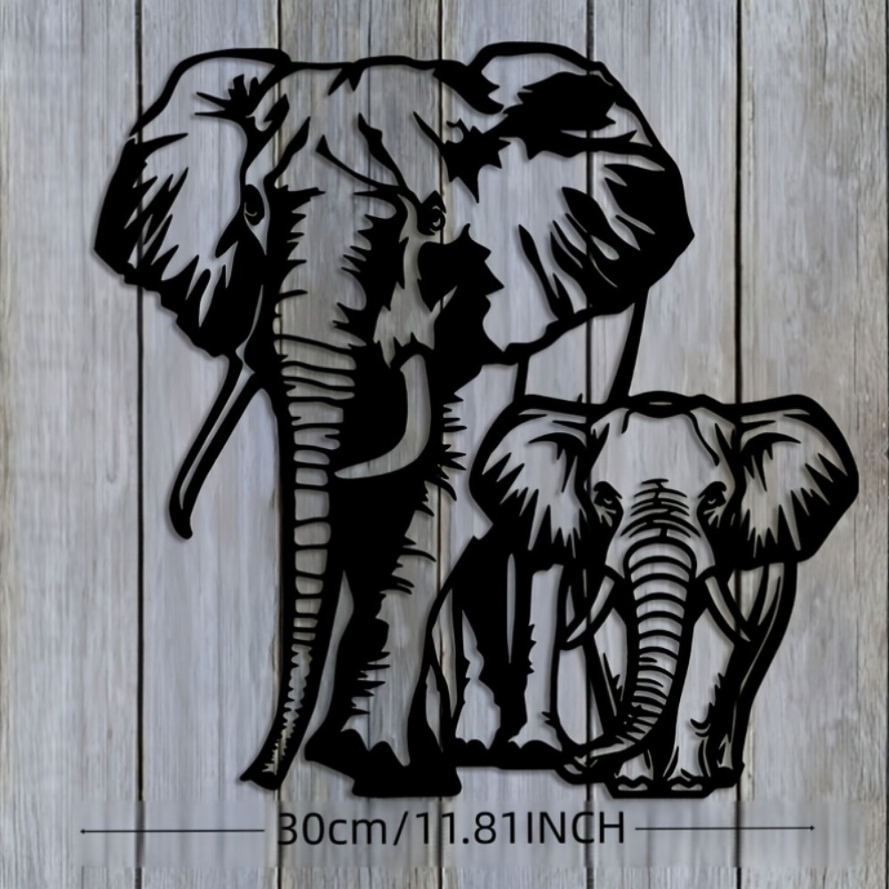 CIFBUY Metal Elephant Wall Art - Art Craft Elephant 评论和价格