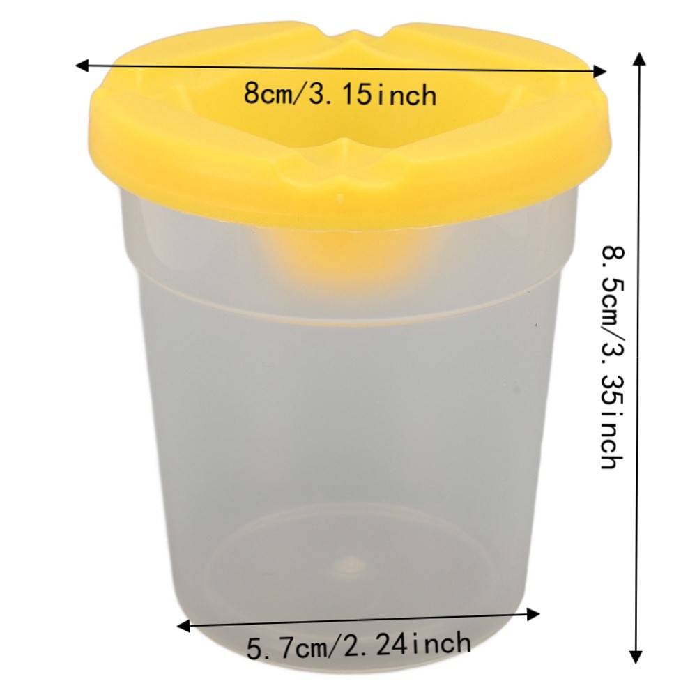 5pcs Colored Lids Spill Proof  - Art And Craft With Paint 评论和价格