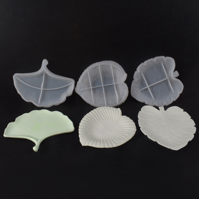 Plaster Cement DIY Leaf Dish M - Art Craft With Leaves 评论和价格