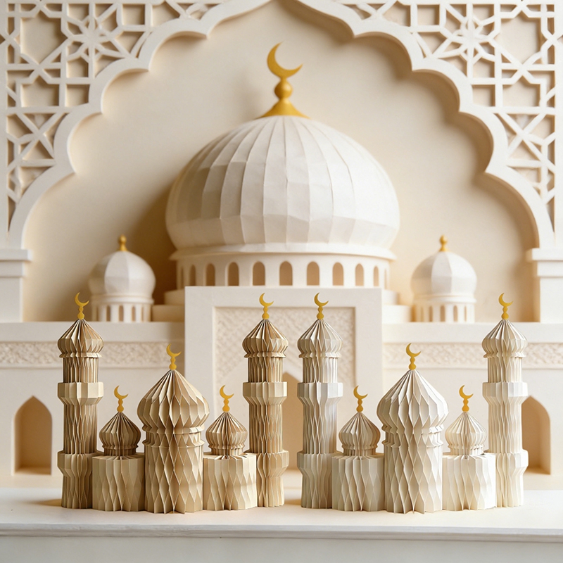 3D Honeycomb Paper Art Palace  - Art Craft Event 评论和价格