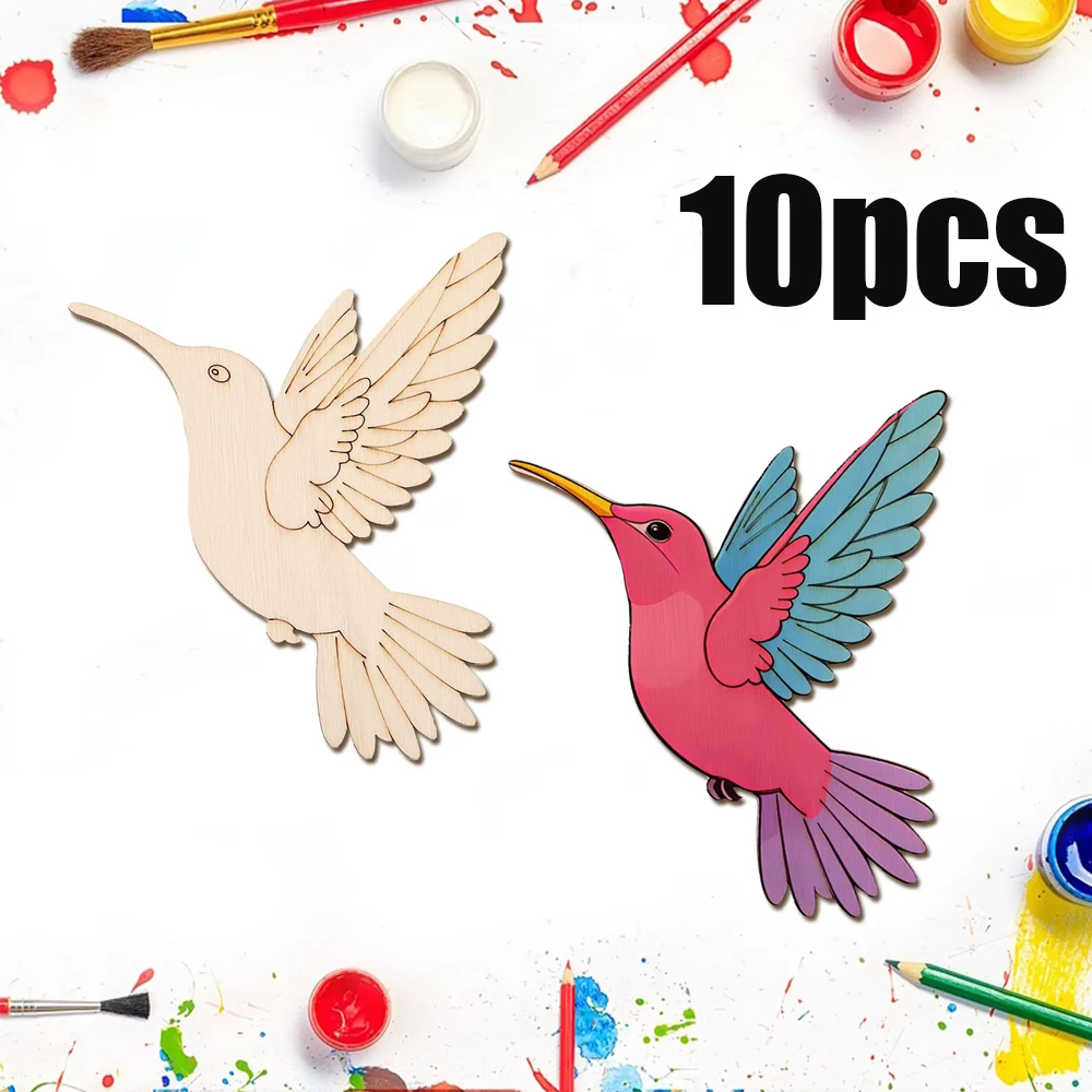 10pcs Unfinished Wood Animal B - Art Crafting 评论和价格