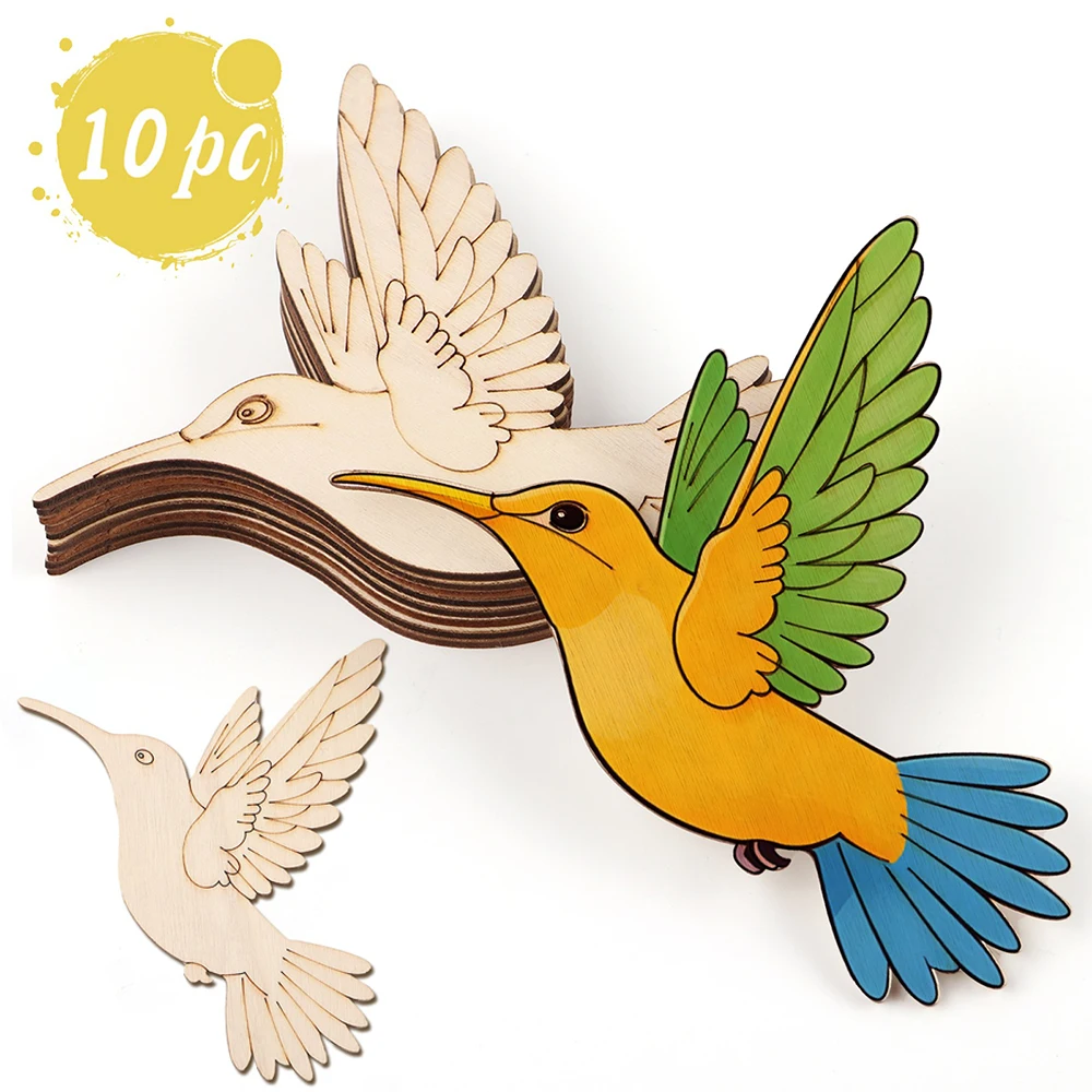 10pcs Unfinished Wood Animal B - Art Crafting 评论和价格