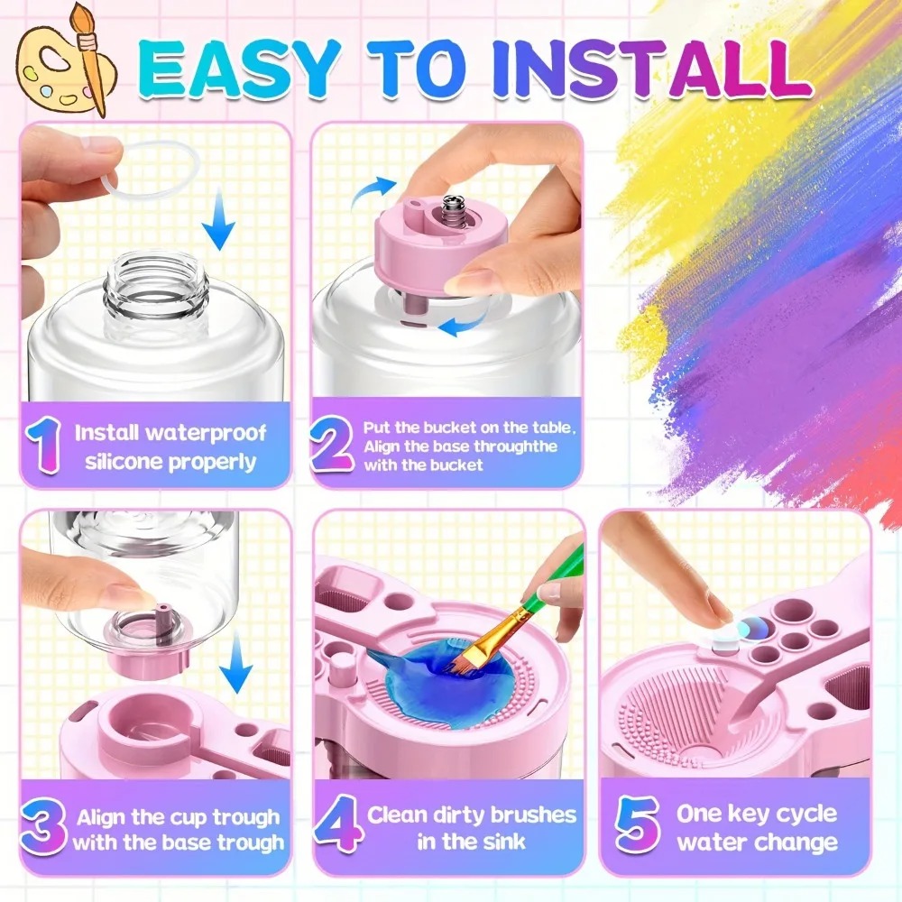 Paint Brush Washer Multifuncti - Art And Craft With Paint 评论和价格