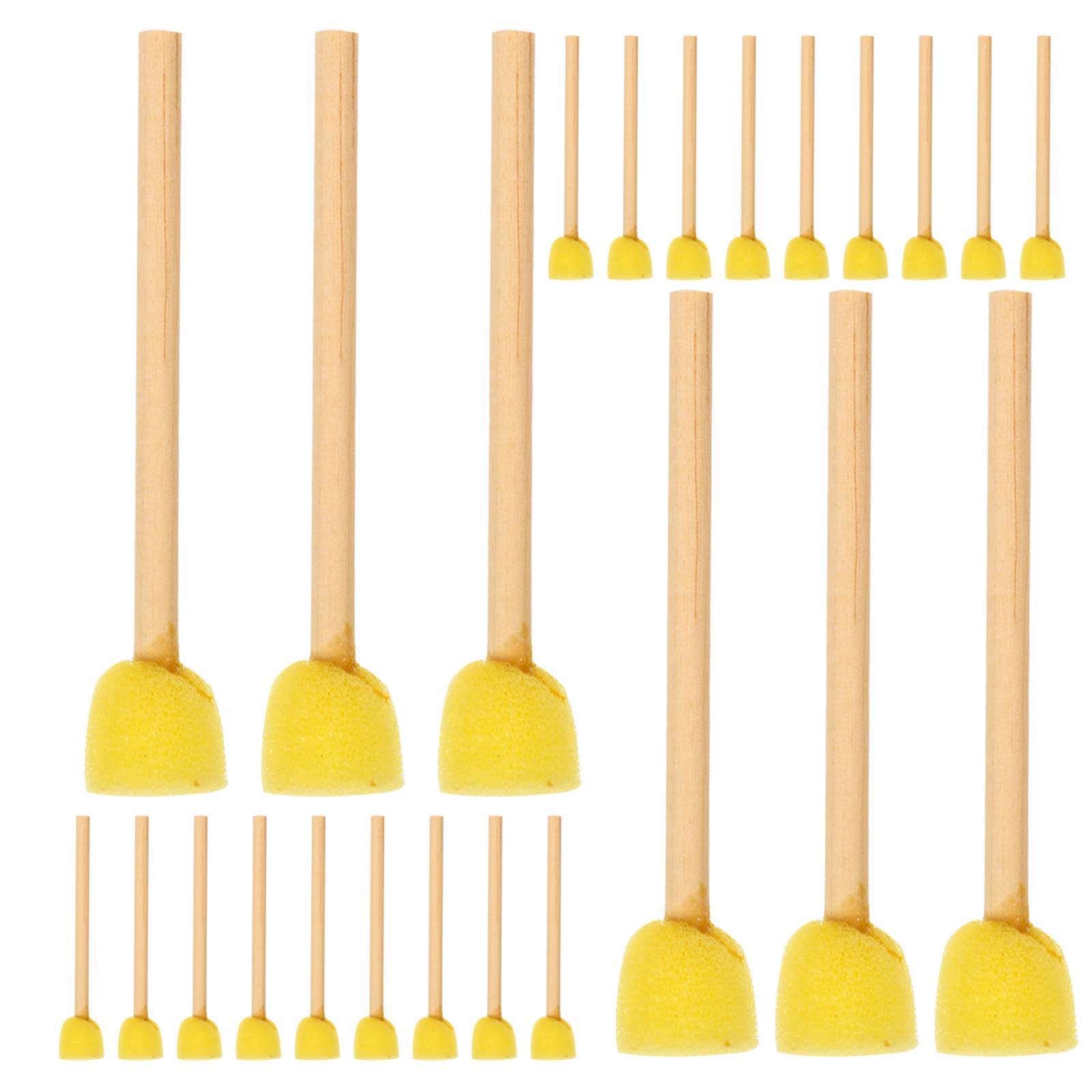 40Pcs Round Sponge Paint Brush - Art And Craft With Paint 评论和价格