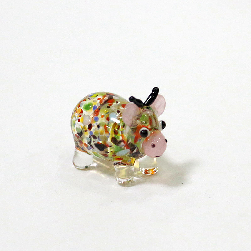 Cute Ox Glass Crafts Fairy Gar - Art Craft New Year 评论和价格