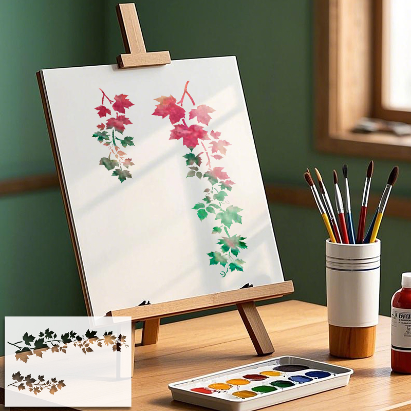 YOMDID 1pc Leaf Pattern PET Pa - Art Craft With Leaves 评论和价格