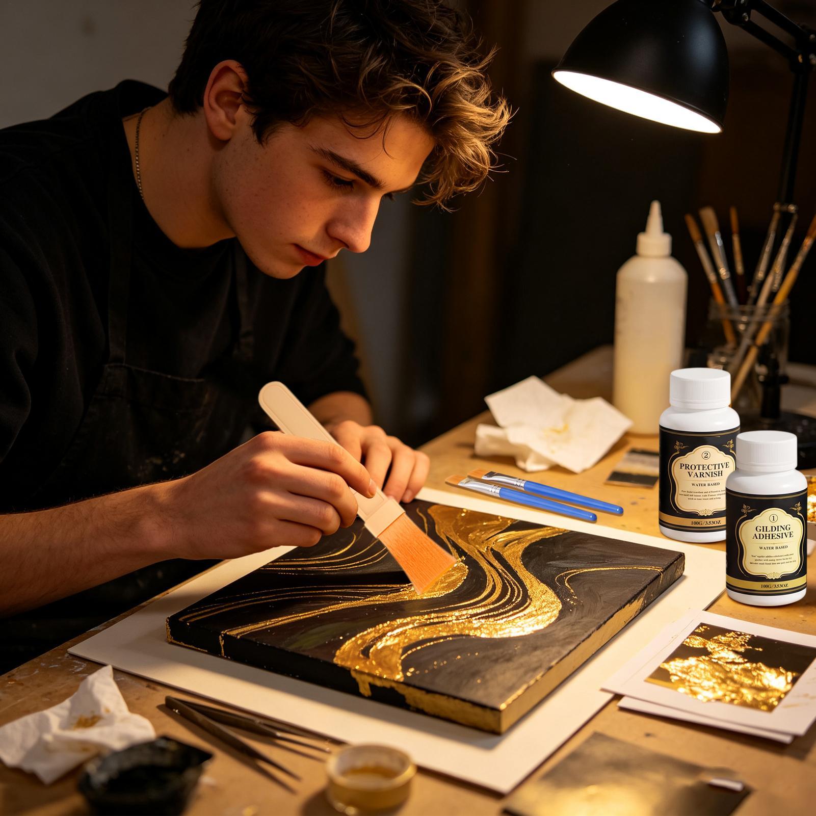 Gilding Adhesive Water-Based L - Art Craft With Leaves 评论和价格