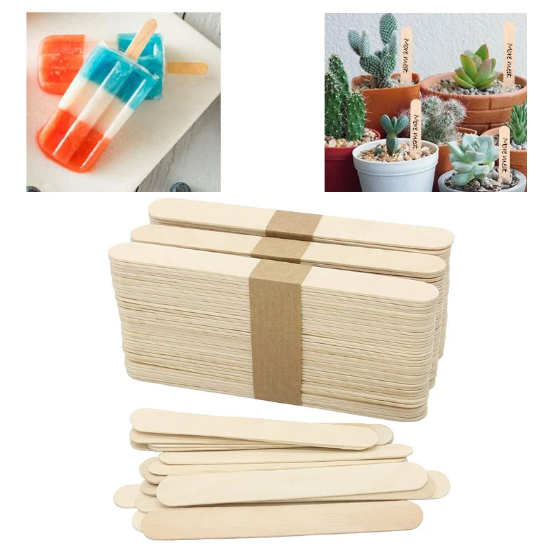  50/100Pcs Popsicle Sticks Pu - Art Craft With Ice Cream Stick 评论和价格