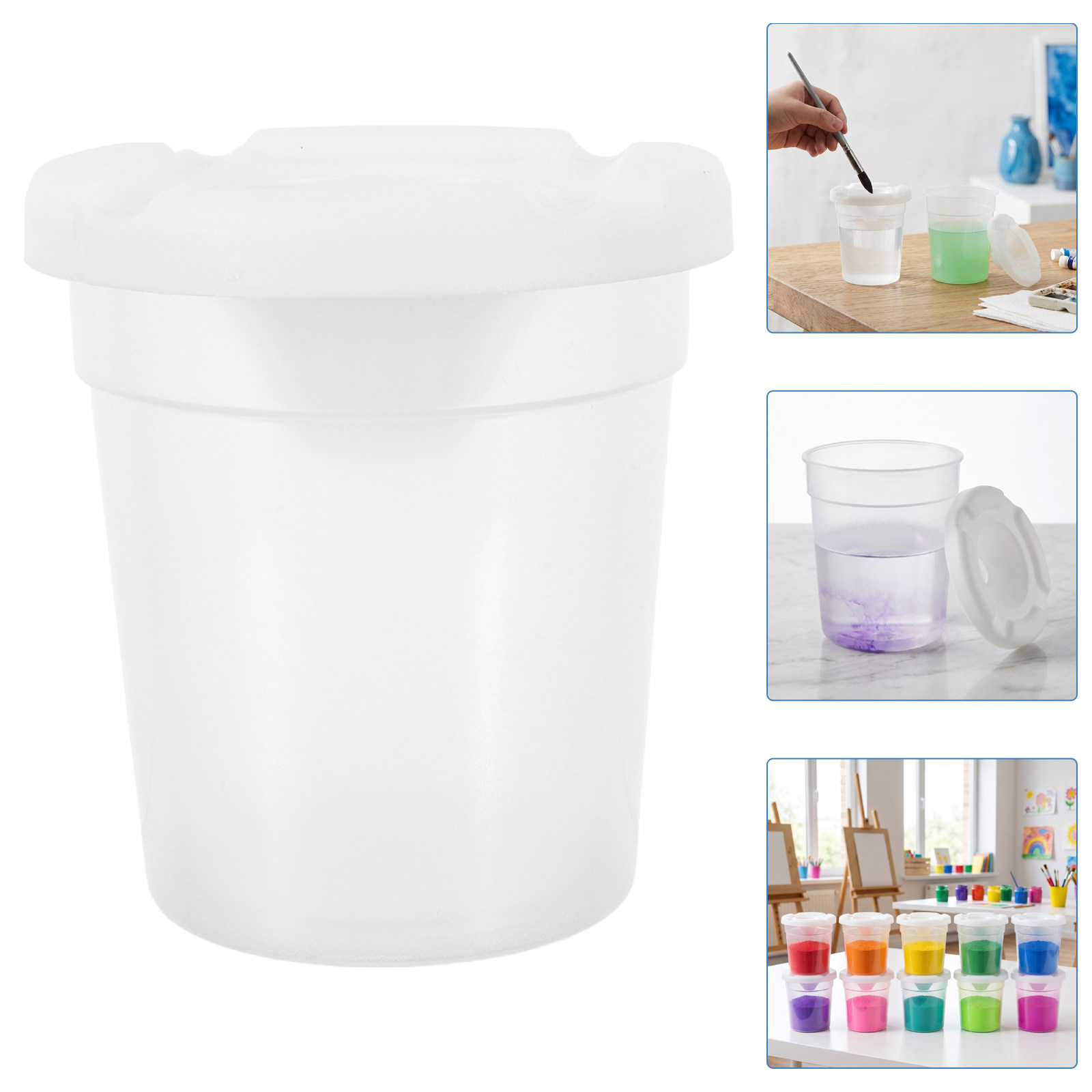10Pcs Reusable Spill Proof Pai - Art And Craft With Paint 评论和价格