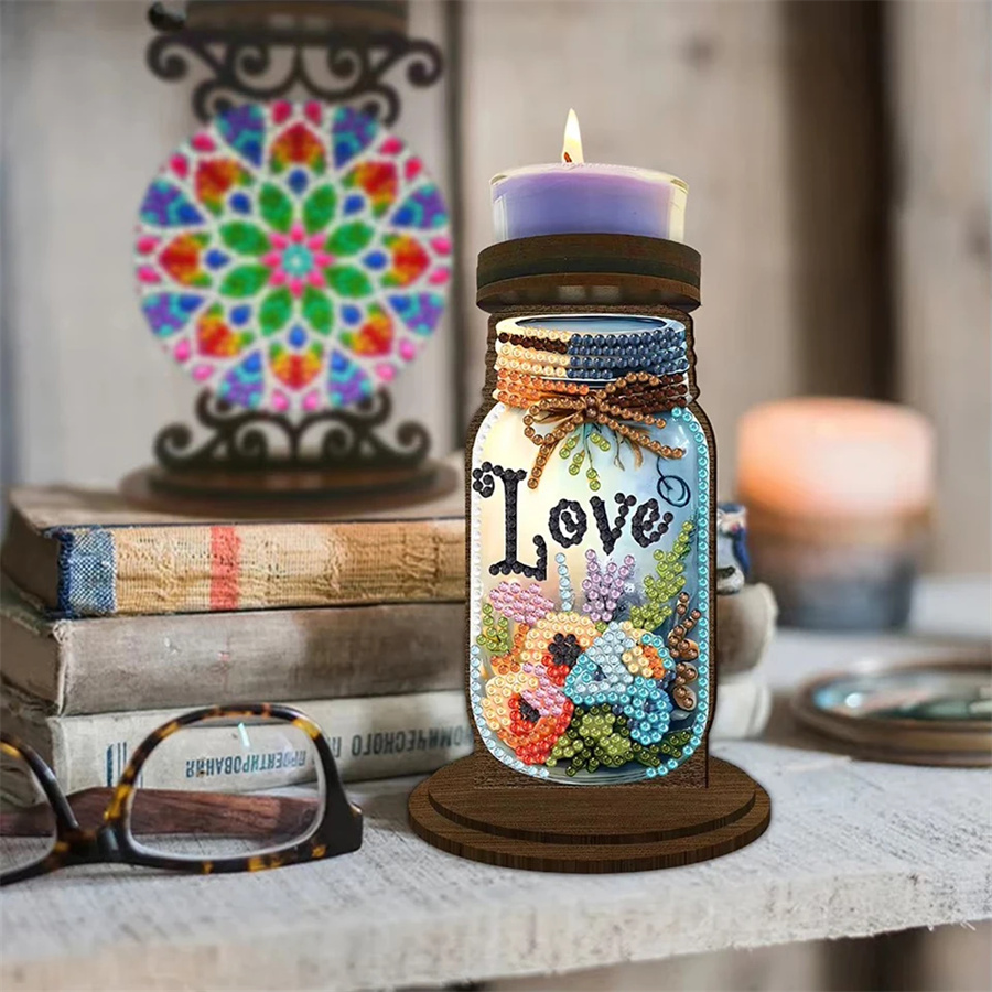 Love candle holder Halloween h - Art Craft Love 评论和价格