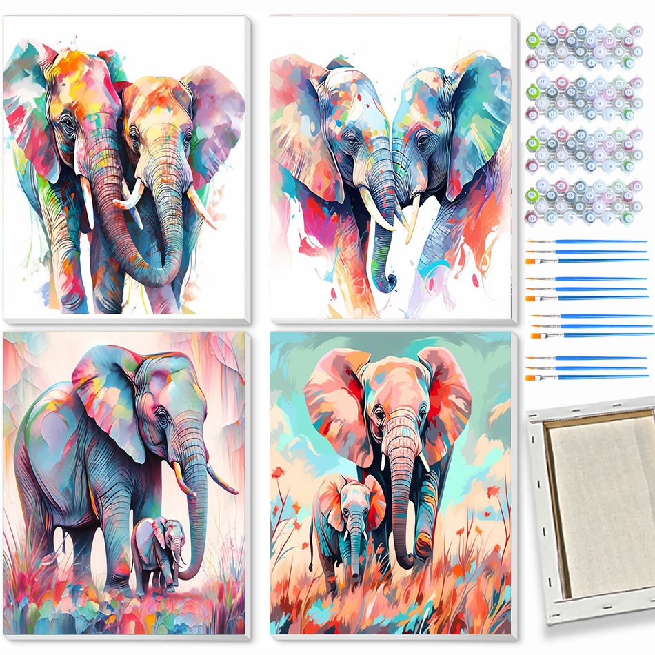 CHENISTOR Elephant Paint By Nu - Art Craft Elephant 评论和价格