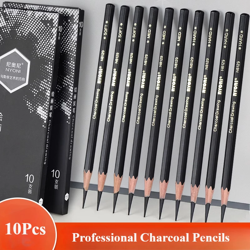 Professional Charcoal Pencils  - Sketching Charcoal Set 评论和价格