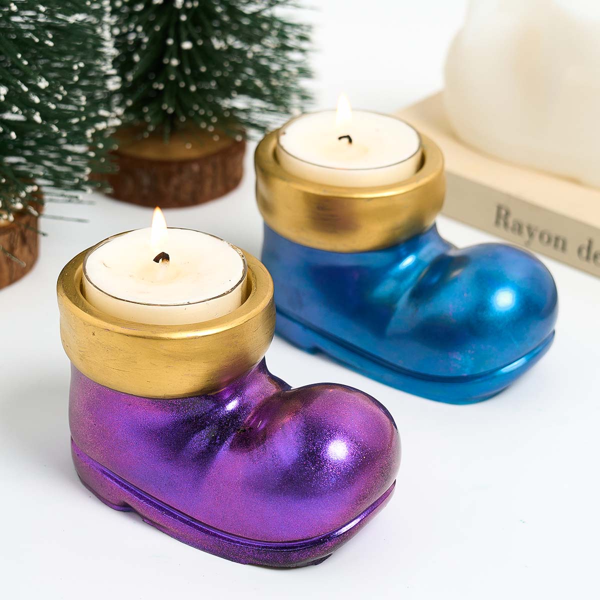Christmas Boots Shoes Candle H - Art Craft Glue 评论和价格