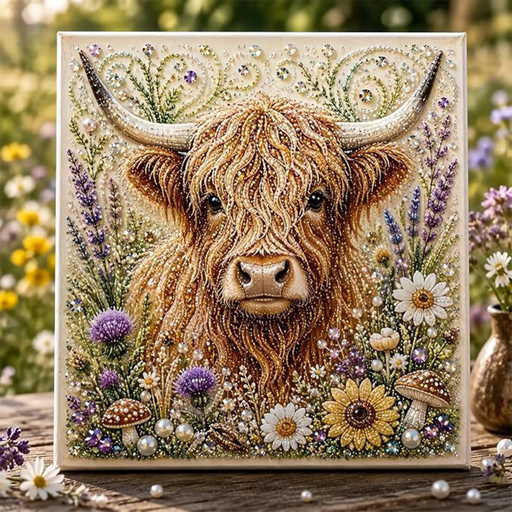 5D Special‑Shaped Cow Pearl Di - Art Craft Flower 评论和价格