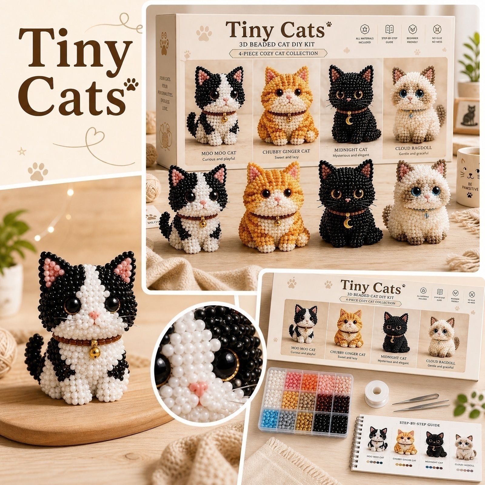 Tiny Beads 3D Beaded Animal Ki - Art Craft Event 评论和价格