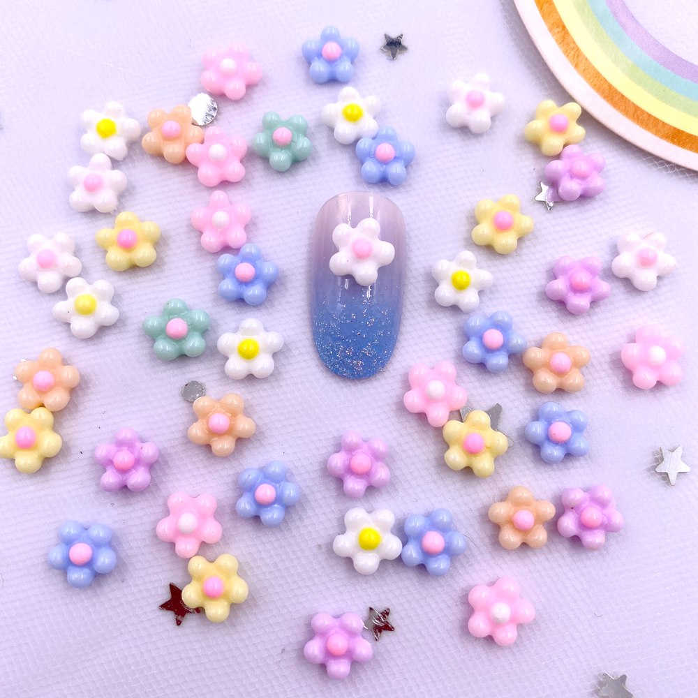 100Pcs 8mm Resin 3D Colorful K - Art Craft New Year 评论和价格