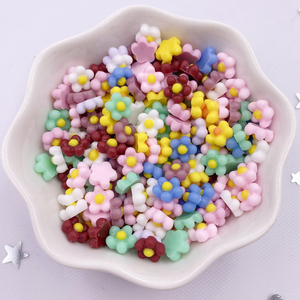 100Pcs 8mm Resin 3D Colorful K - Art Craft New Year 评论和价格