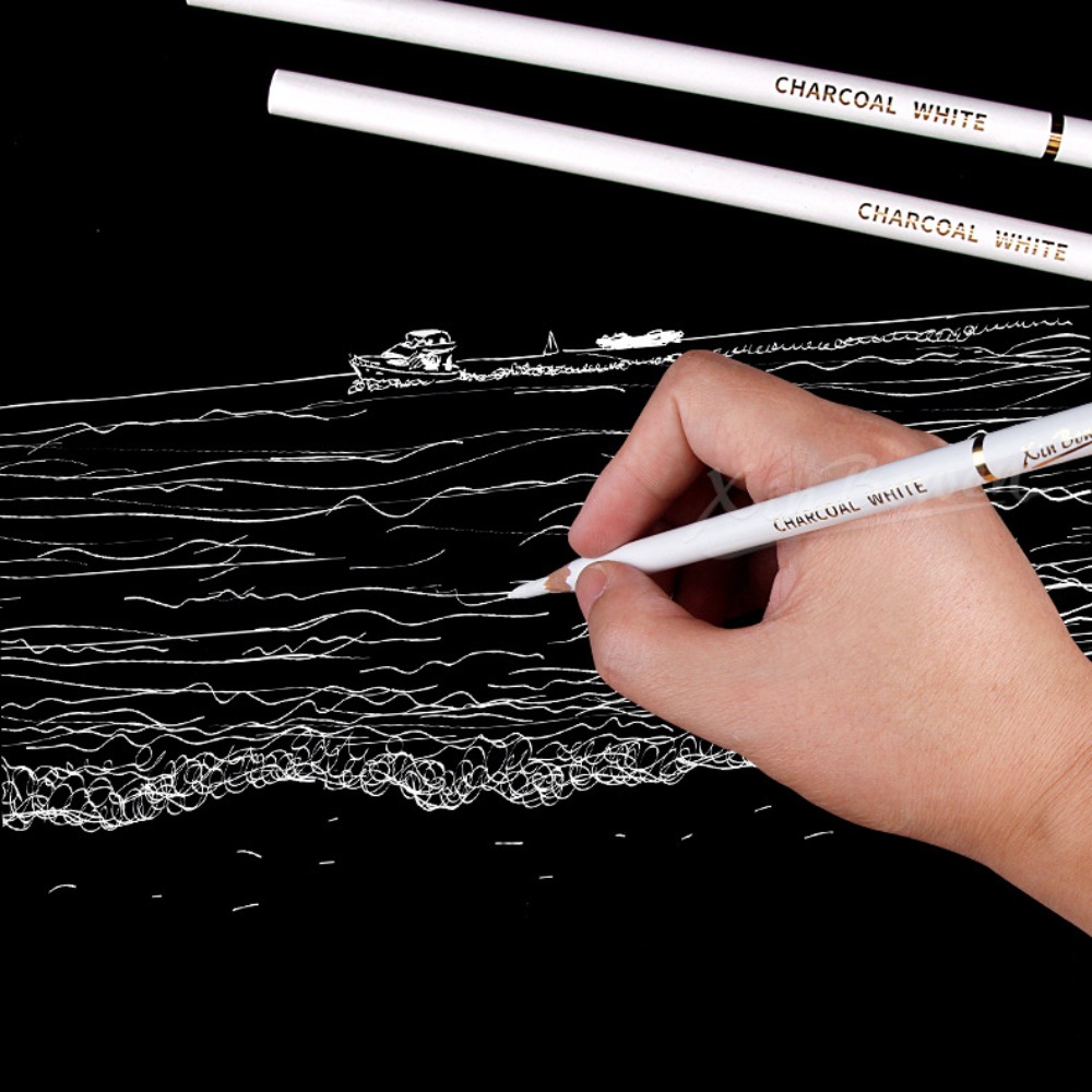 3Pcs Soft/Medium/Hard Charcoal - Sketching Charcoal Set 评论和价格
