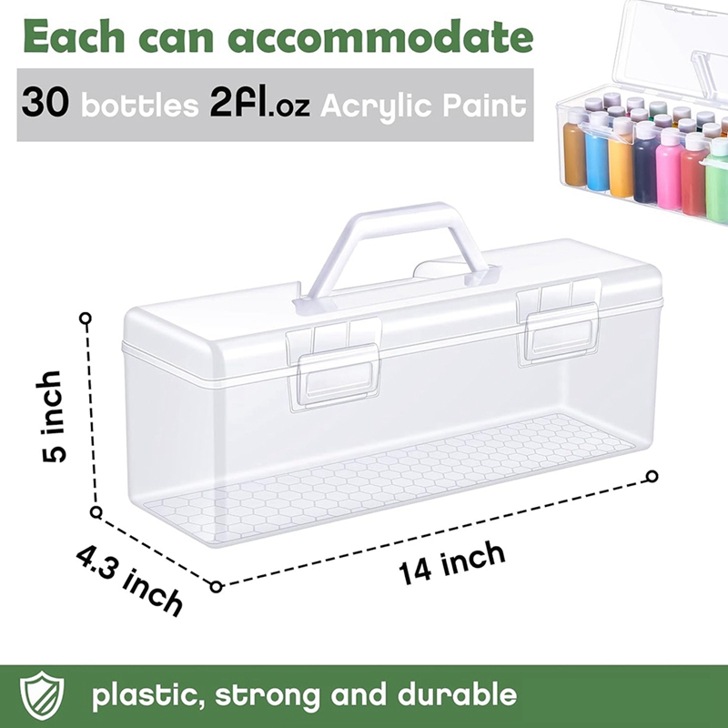 3 Pcs Paint Storage Box for 2  - Art And Craft With Paint 评论和价格