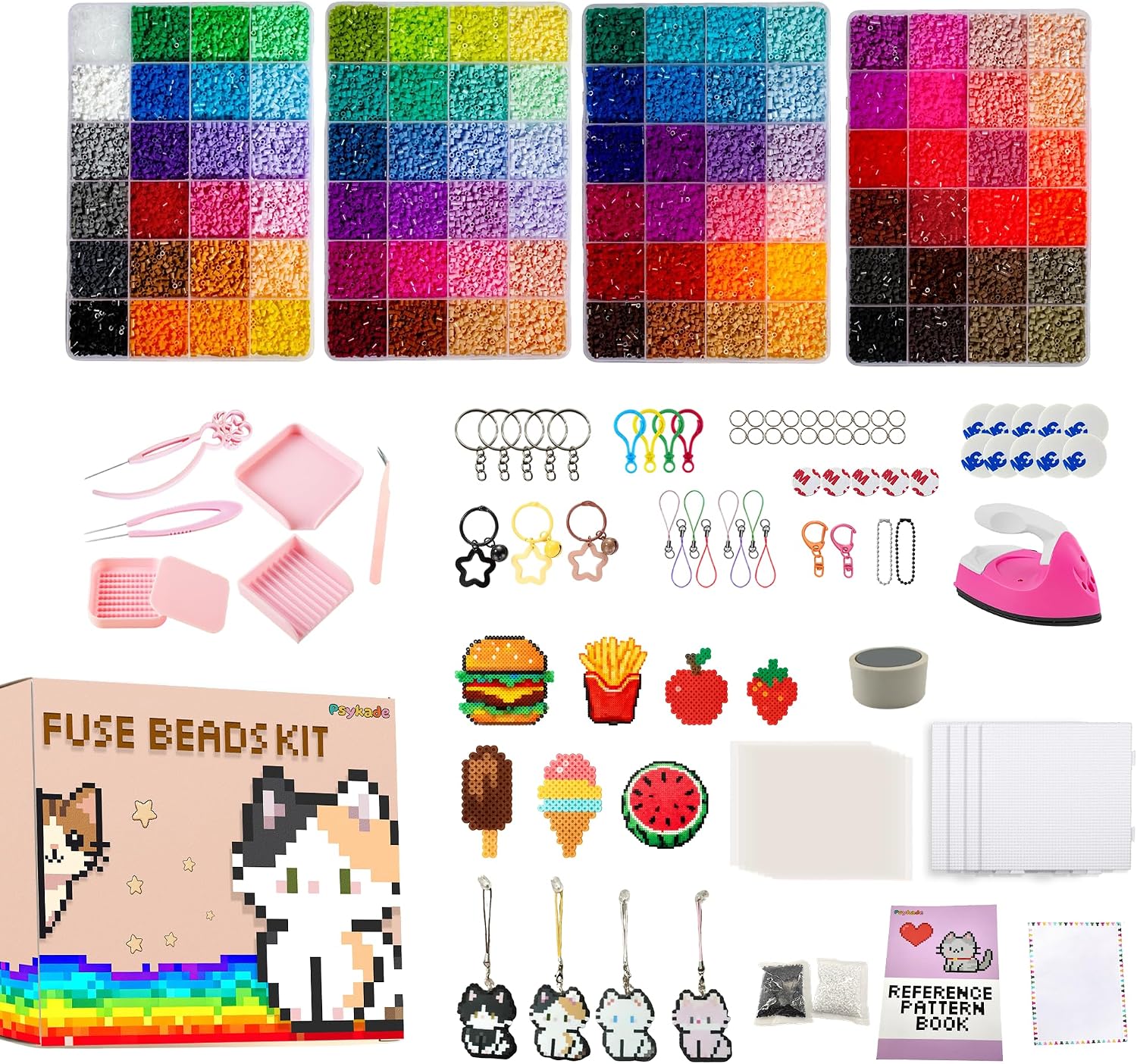 Fuse Beads Kit-Easy DIY-96 Col - Art Crafting 评论和价格