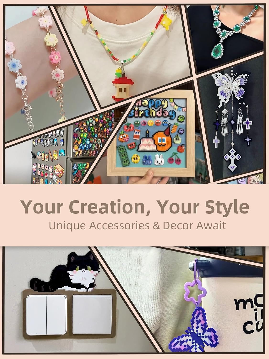 Fuse Beads Kit-Easy DIY-96 Col - Art Crafting 评论和价格